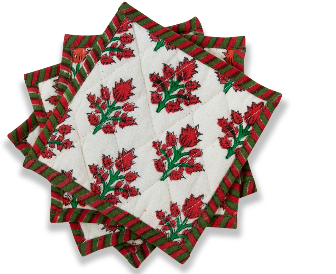 Peppermint Coaster Set