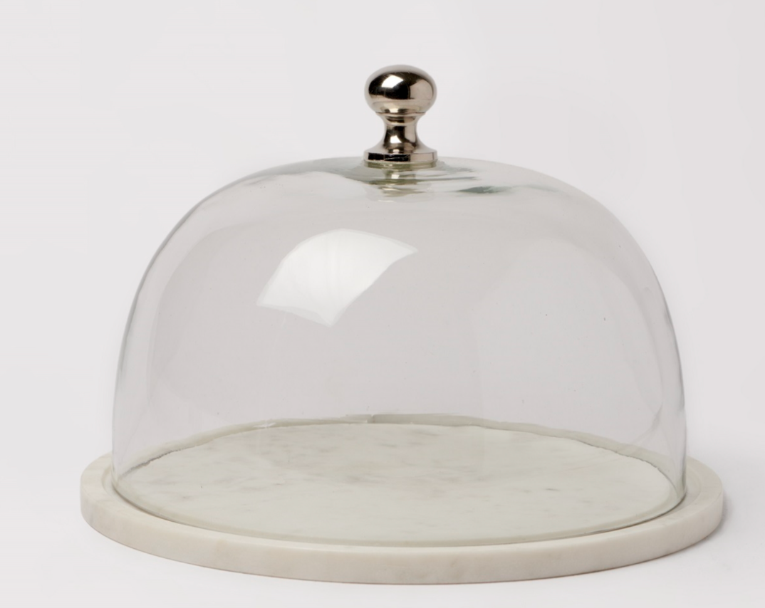 Large Marble Food Dome